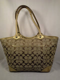 Coach Signature Khaki Gold Bleeker Tote 12369