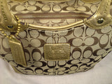 Coach Signature Khaki Gold Bleeker Tote 12369