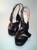 Coach Astor A0329 Black Soft Leather Sandals - Labelz Reborn