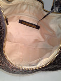 Elliott Lucca Art of the Weave Bronze Leather Hobo Bag