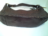 Elliott Lucca Art of the Weave Bronze Leather Hobo Bag