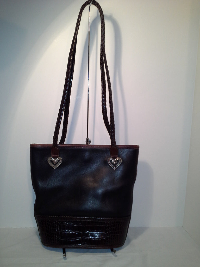 Brighton Two Tone Leather Bucket Tote - Labelz Reborn