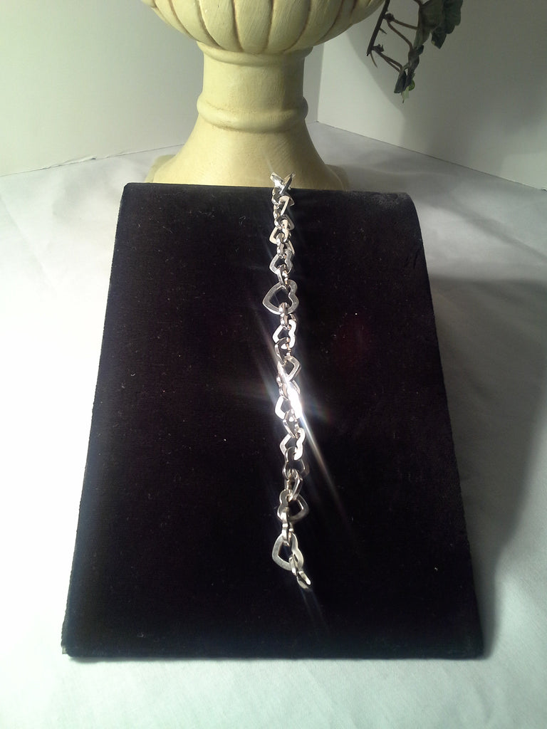 Tiffany Linked Hearts Sterling Silver 2000 Bracelet