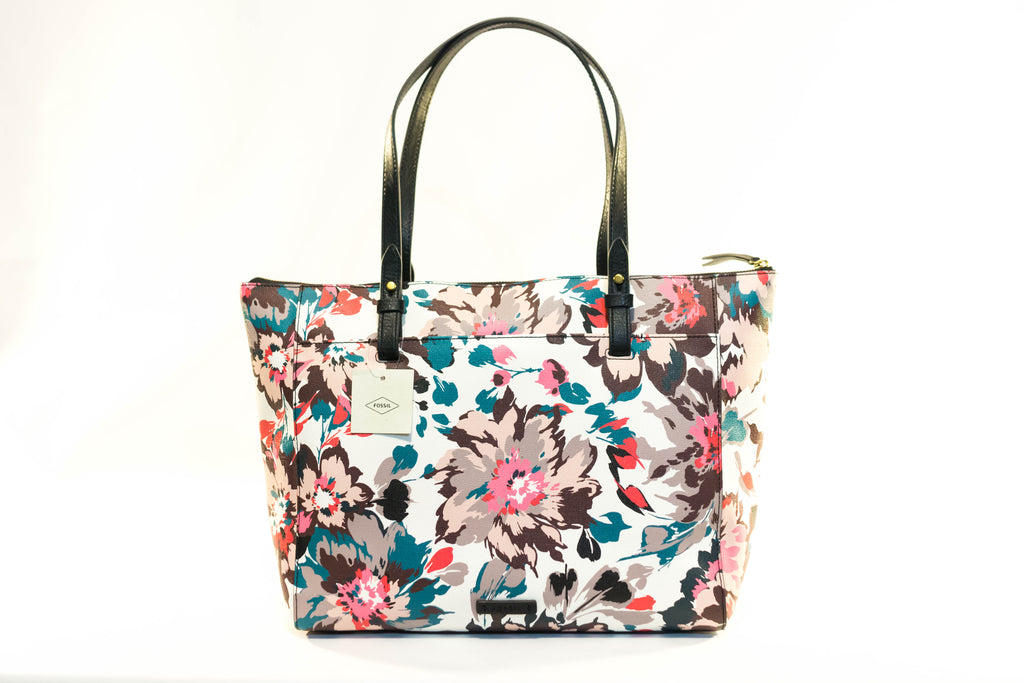 Fossil Rachel Floral Zipper Tote handbag