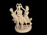 The Three Graces Greek Mythology Hand Carved In Greece Alabaster Sculpture