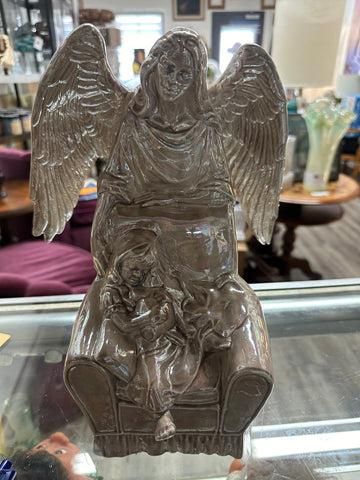 Pearlized Large Angel with Outspread Wings