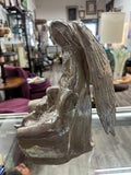 Pearlized Large Angel with Outspread Wings