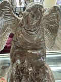 Pearlized Large Angel with Outspread Wings