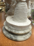 Pair of Neoclassical Style Alabaster Powder Sculptures