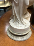 Pair of Neoclassical Style Alabaster Powder Sculptures
