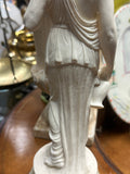 Pair of Neoclassical Style Alabaster Powder Sculptures