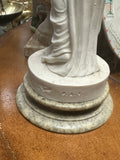 Pair of Neoclassical Style Alabaster Powder Sculptures