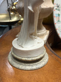 Pair of Neoclassical Style Alabaster Powder Sculptures