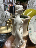 Pair of Neoclassical Style Alabaster Powder Sculptures