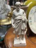 Pair of Ancient Greek Philosopher Statues: Solon & Sophocles