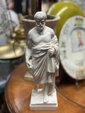 Pair of Ancient Greek Philosopher Statues: Solon & Sophocles