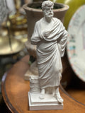 Pair of Ancient Greek Philosopher Statues: Solon & Sophocles