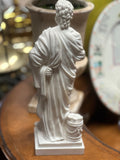 Pair of Ancient Greek Philosopher Statues: Solon & Sophocles