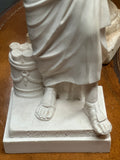 Pair of Ancient Greek Philosopher Statues: Solon & Sophocles