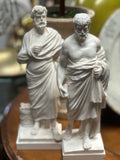 Pair of Ancient Greek Philosopher Statues: Solon & Sophocles
