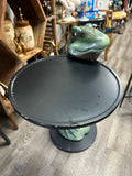 Vintage Bombay Butler Statue Frog Butler End Table Holding a Serving Tray 32"