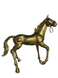 Antique Life-Size Solid Brass Galloping Horse