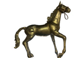 Antique Life-Size Solid Brass Galloping Horse