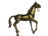 Antique Life-Size Solid Brass Galloping Horse