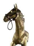 Antique Life-Size Solid Brass Galloping Horse