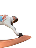 Terracotta Horse Sculpture Rocking Horse Carousal Statue