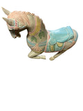 MCM Solid Wood Hand Painted French Provincial Carousel Horse