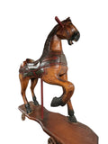 Antique wooden rocking horse - Circa 1980s