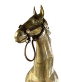 Antique Life-Size Solid Brass Galloping Horse