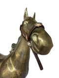 Antique Life-Size Solid Brass Galloping Horse