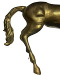 Antique Life-Size Solid Brass Galloping Horse