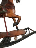 Antique wooden rocking horse - Circa 1980s