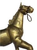 Antique Life-Size Solid Brass Galloping Horse