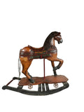 Antique wooden rocking horse - Circa 1980s