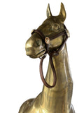 Antique Life-Size Solid Brass Galloping Horse