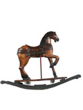 Antique wooden rocking horse - Circa 1980s