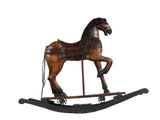 Antique wooden rocking horse - Circa 1980s