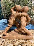 Vintage Lee Bortin Handmade  Clay Boy Sculpture