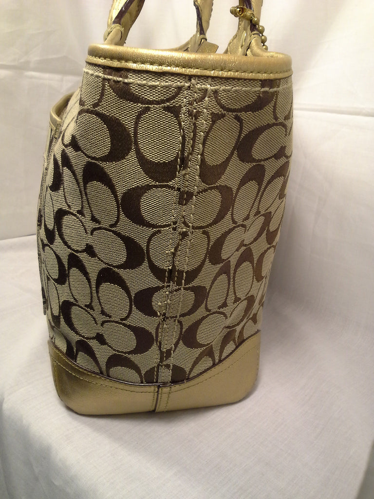 New COACH Bag Coral Orange Silver Tote Handbag Authentic Purse Logo Tag |  eBay