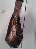 Elliott Lucca Art of the Weave Bronze Leather Hobo Bag