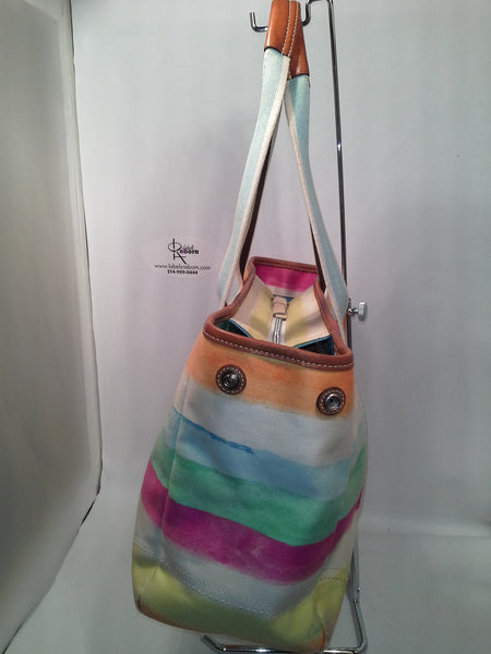 Coach multicolor online tote