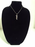 Sterling Silver 3D Entwined Lovers Charm and Chain