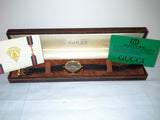 Gucci Museum 2000L Black & Gold‑Tone Watch