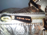 Michael Kors Large Grayson Pale Mirror Metallic Satchel