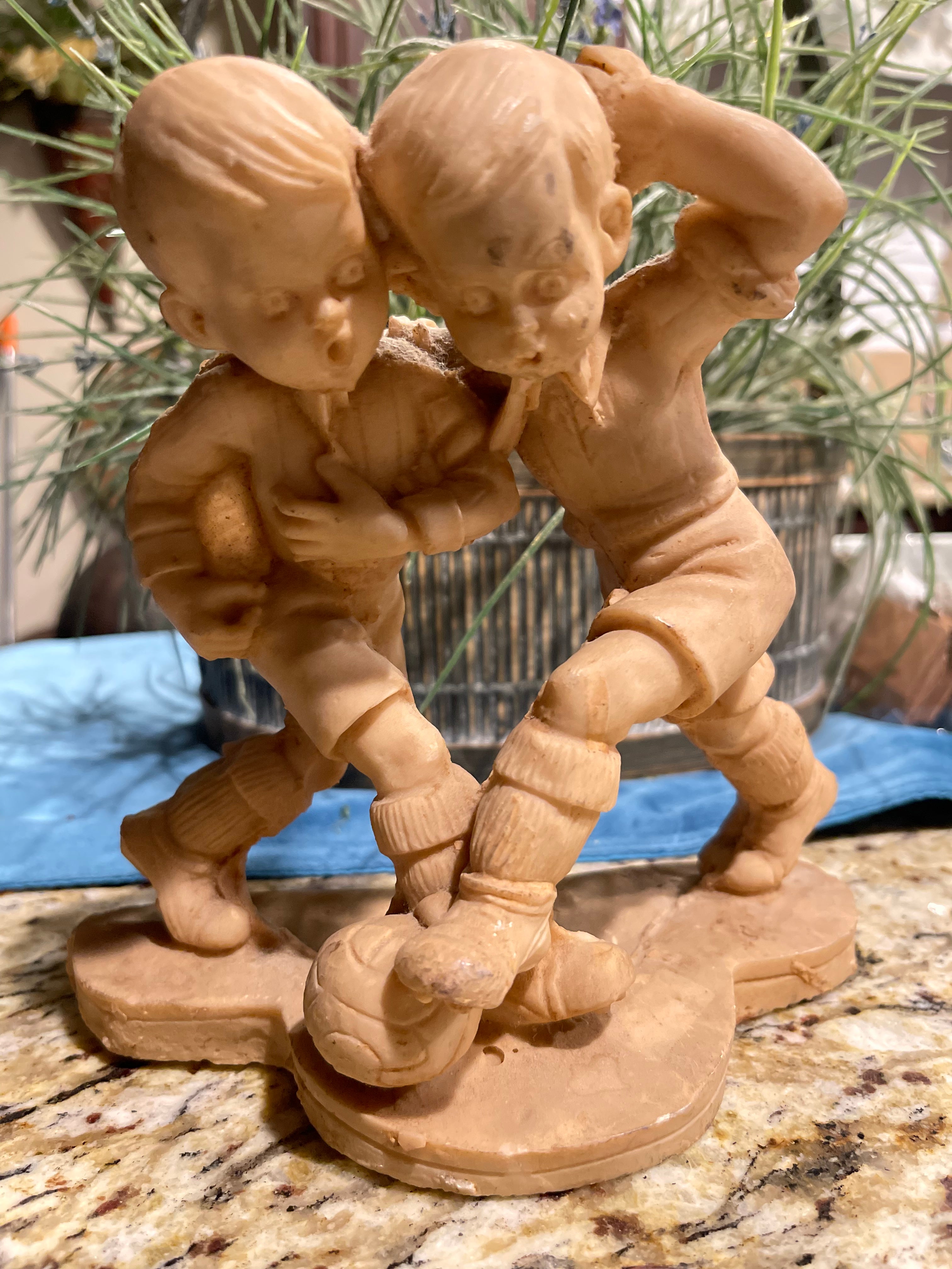 Vintage Lee Bortin Handmade Clay Boy Sculpture – Labelz Reborn