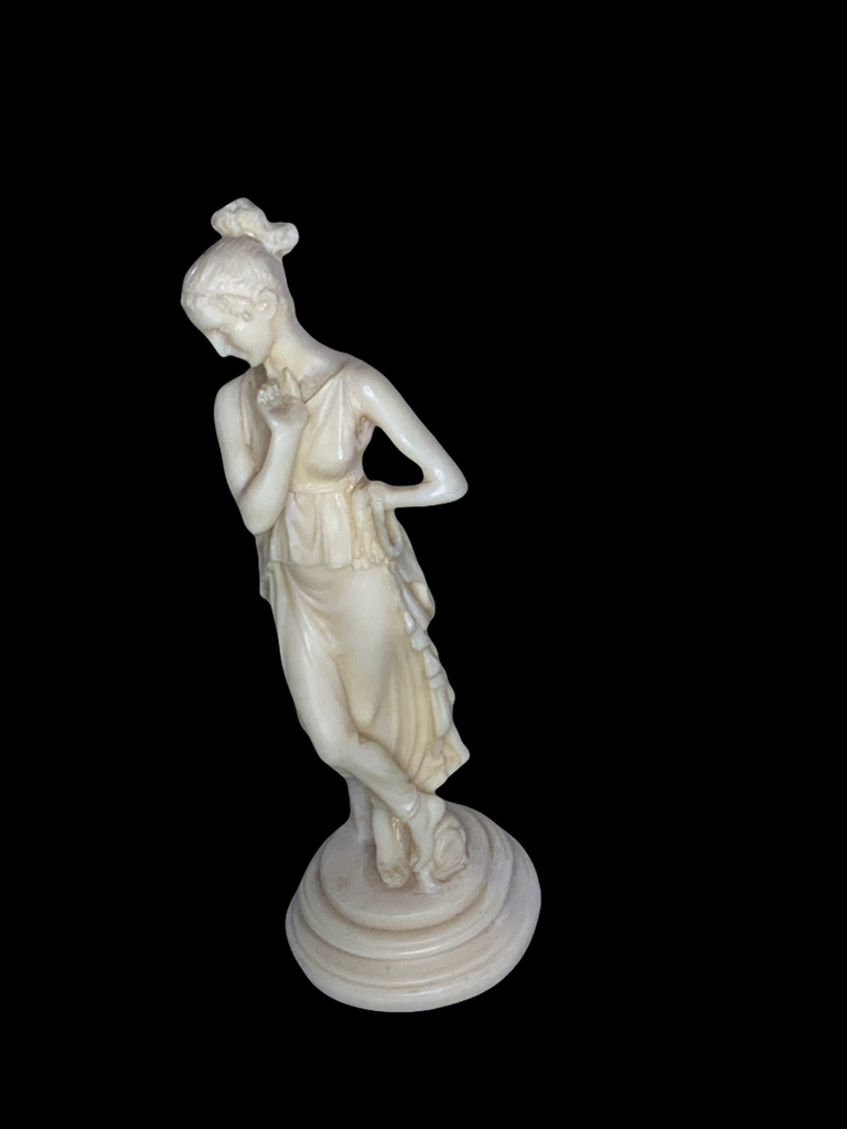 The Dancer Greek Mythology Hand Carved In Greece Alabaster Sculpture